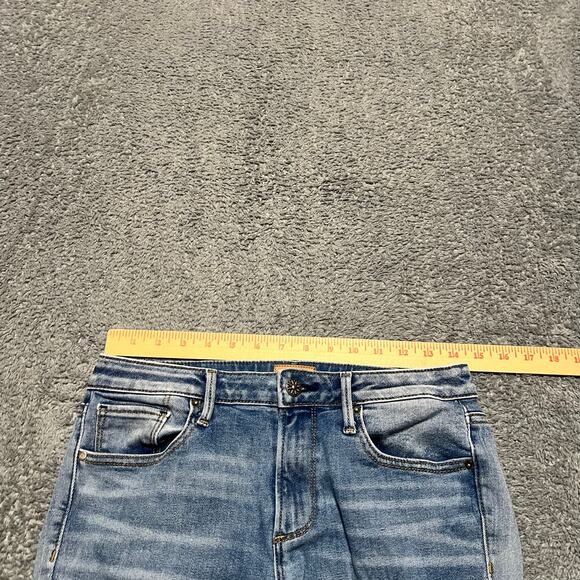 Driftwood Jeans Womens 27 (28x32) Kelly Bootcut Blue Mid Rise Denim Pants - Picture 9 of 10